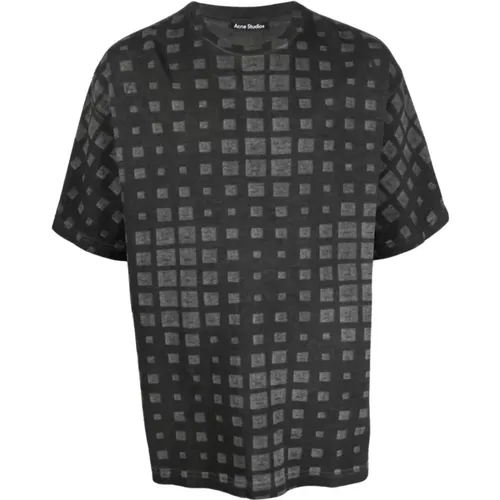 Optical Logo T-Shirt , male, Sizes: S - Acne Studios - Modalova