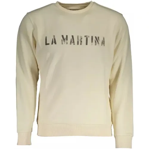 Eleganter weißer Logosweatshirt , Herren, Größe: XL - LA MARTINA - Modalova