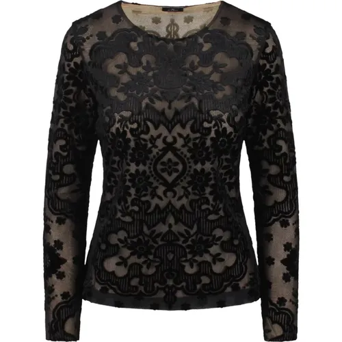 Velvet Jacquard Tulle Top , female, Sizes: S, M - ETRO - Modalova