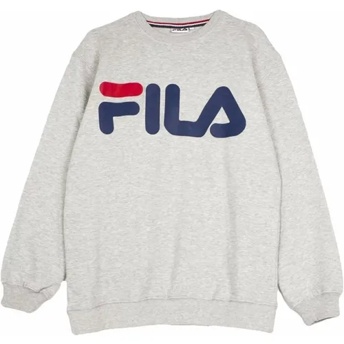 Classic Logo Crewneck Sweatshirt Light Grey , male, Sizes: M, L, S, XL - Fila - Modalova