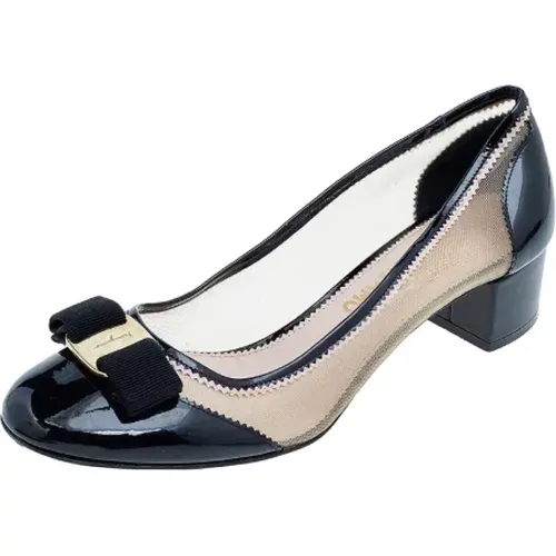 Pre-owned Gittergewebe heels , Damen, Größe: 40 1/2 EU - Salvatore Ferragamo Pre-owned - Modalova