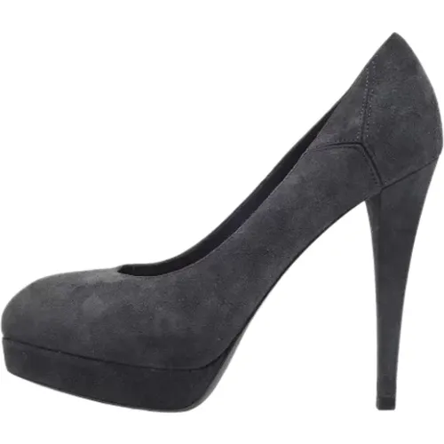 Pre-owned Suede heels , female, Sizes: 3 UK - Yves Saint Laurent Vintage - Modalova