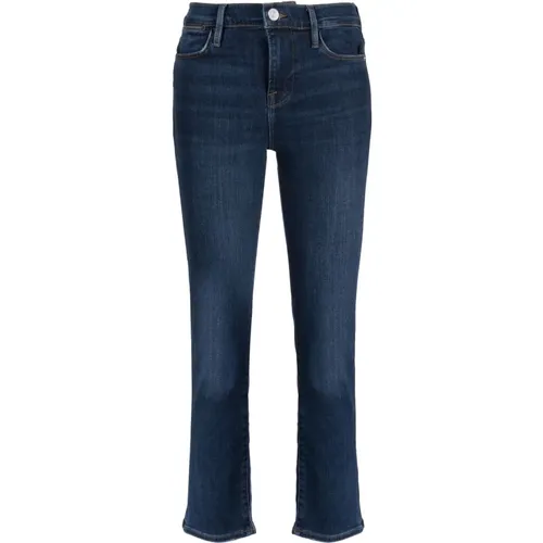 High Straight Cropped Jeans , female, Sizes: W30 - Frame - Modalova