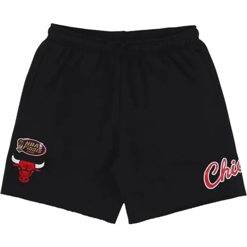 Chicago Bulls Vintage Logo Fleece Shorts , Herren, Größe: L - Mitchell & Ness - Modalova