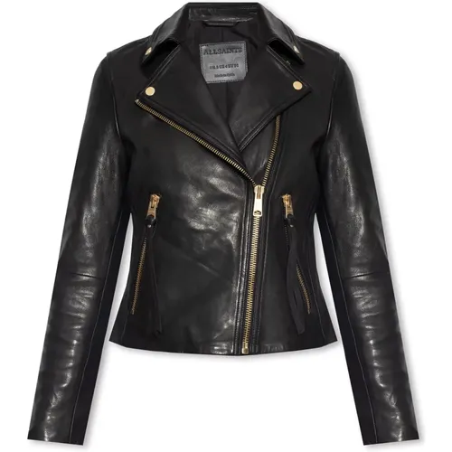 ‘Dalby’ Lederjacke , Damen, Größe: L - AllSaints - Modalova