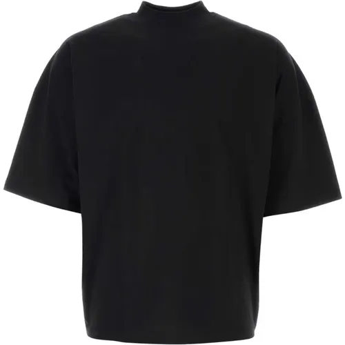 Klassisches Schwarzes Baumwoll-T-Shirt - Jil Sander - Modalova