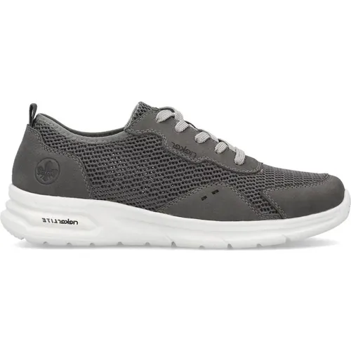 Grey Sneakers for Men , male, Sizes: 7 UK, 12 UK, 9 UK, 11 UK, 8 UK, 10 UK - Rieker - Modalova