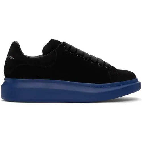 Suede Perforated Sneakers , male, Sizes: 6 1/2 UK - alexander mcqueen - Modalova
