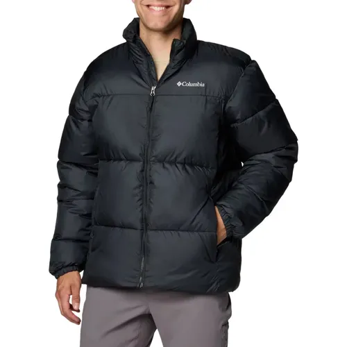 Schwarze Puffect Herren Winterjacke , Herren, Größe: L - Columbia - Modalova