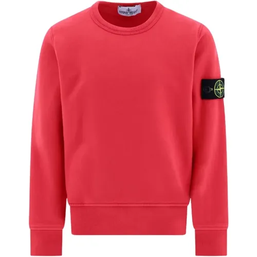 Rosa Pullover mit Logo-Detail - Stone Island - Modalova