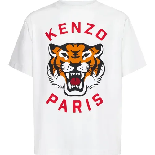 Stilvolle Beige T-Shirts und Polos , Herren, Größe: 2XL - Kenzo - Modalova