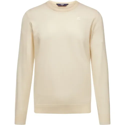 Sebastien Merino Cream Sweater , male, Sizes: M, 2XL, S, XL, L - K-way - Modalova