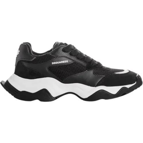 Schwarze Wave Sneakers , Herren, Größe: 37 EU - Dsquared2 - Modalova