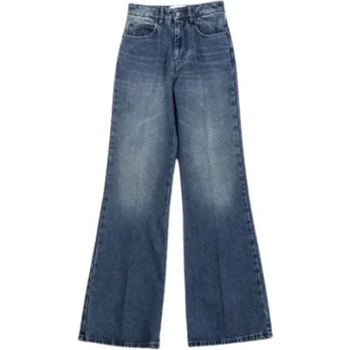 Blaue Flare Jeans - Modischer Stil , Damen, Größe: W30 - Ami Paris - Modalova