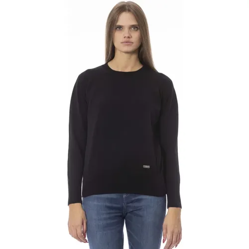 Langarm Rundhals Pullover , Damen, Größe: M - Baldinini - Modalova