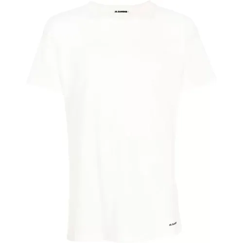 Logo T-Shirt Upgrade for Casual Wardrobe , male, Sizes: XL, M, S, L - Jil Sander - Modalova