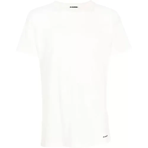 Logo T-Shirt Upgrade für lässige Garderobe , Herren, Größe: M - Jil Sander - Modalova