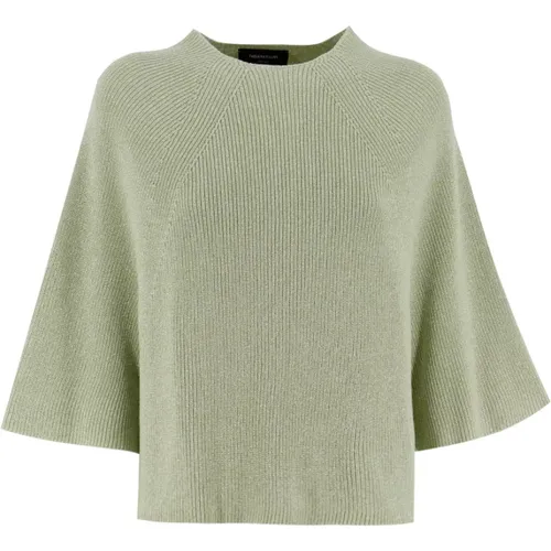 Soft Cotton Crewneck Sweater , female, Sizes: S - Fabiana Filippi - Modalova