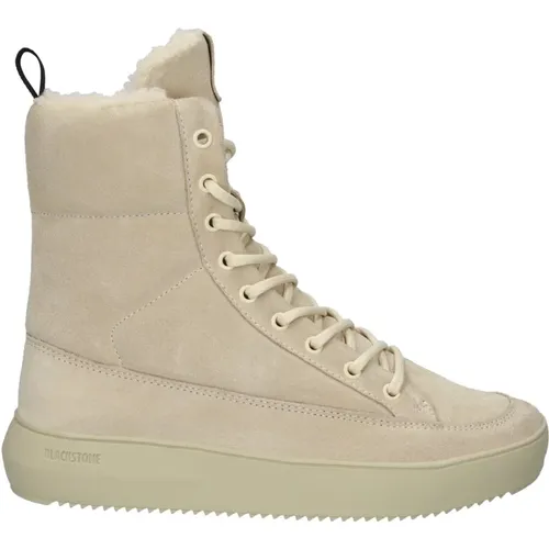 Angora Sneaker - Damen High-Top Stil , Damen, Größe: 36 EU - Blackstone - Modalova