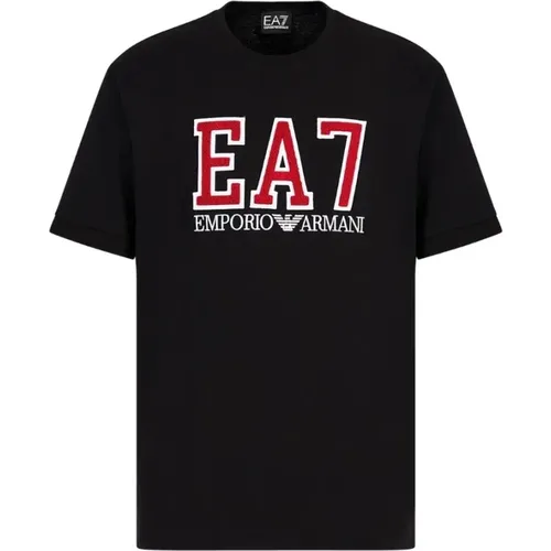 Logo Patch T-shirt ,, male, Sizes: S, L, XS - Emporio Armani EA7 - Modalova