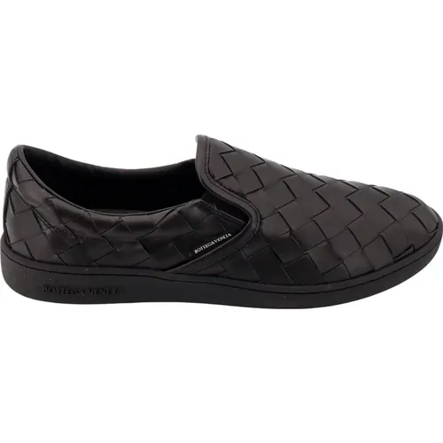 Leather Sneakers with Elastic Bands , male, Sizes: 8 UK, 10 UK, 6 UK - Bottega Veneta - Modalova