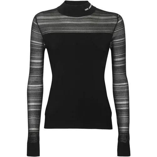 Fine Knit Sweater , female, Sizes: S - Karl Lagerfeld - Modalova