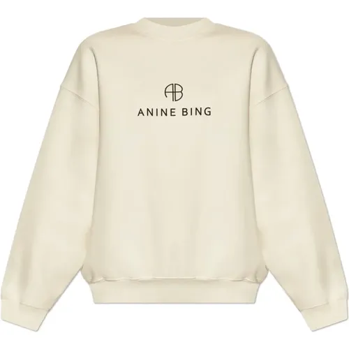 Sweatshirt mit Logo , Damen, Größe: L - Anine Bing - Modalova