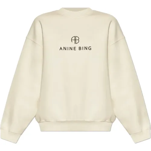 Sweatshirt mit Logo , Damen, Größe: M - Anine Bing - Modalova