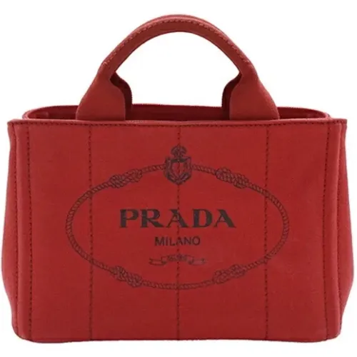 Pre-owned Canvas prada-bags , female, Sizes: ONE SIZE - Prada Vintage - Modalova