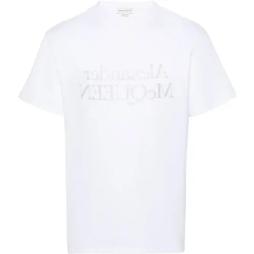 Logo Print T-shirt , male, Sizes: XL, M, S - alexander mcqueen - Modalova