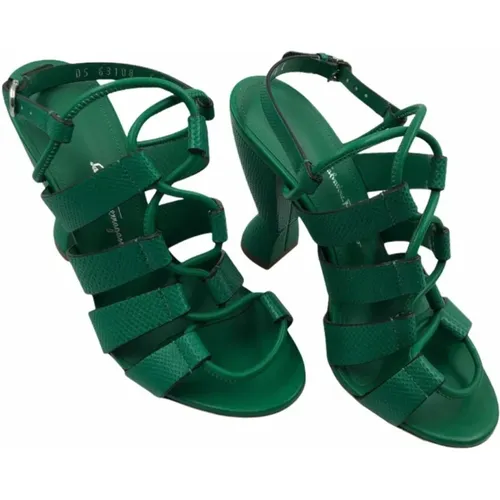 Cm Heel Sandal , female, Sizes: 3 UK - Salvatore Ferragamo - Modalova