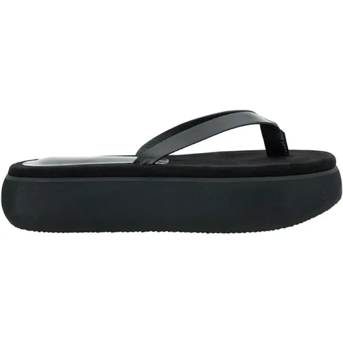 Schwarze Boot Flip Flop Sandalen , Damen, Größe: 38 EU - OSOI - Modalova