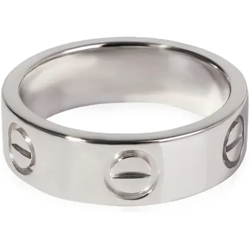 Pre-owned Platinum rings , female, Sizes: ONE SIZE - Cartier Vintage - Modalova