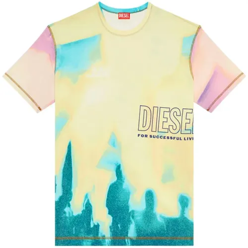 Colorful T-Wash T-Shirt , male, Sizes: S, XS, L, M - Diesel - Modalova
