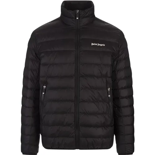 Quilted Nylon Down Jacket , male, Sizes: L - Palm Angels - Modalova