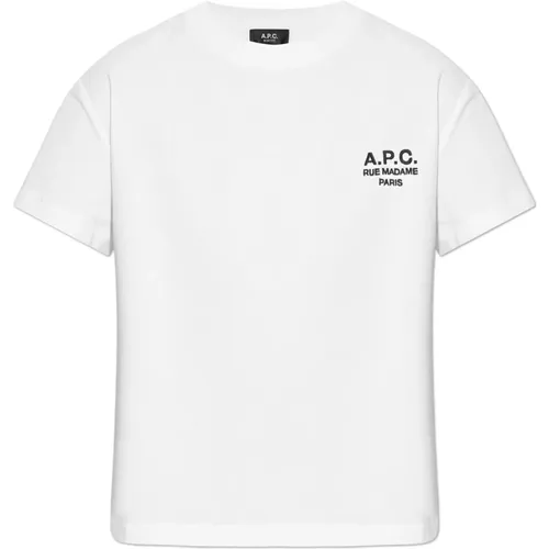 T-Shirt mit Logo , Damen, Größe: S - A.P.C. - Modalova