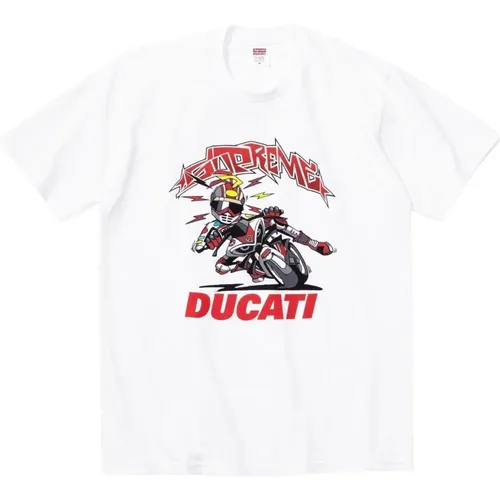 Limitierte Auflage Ducati Bike Tee , Herren, Größe: 2XL - Supreme - Modalova