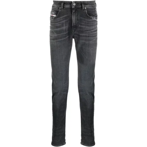 Graue Baumwoll-Denim-Jeans, Slim Fit - Diesel - Modalova