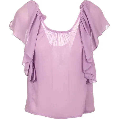 Sweaters Lilac , female, Sizes: S - Kaos - Modalova