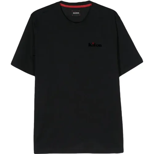Crew Neck Short Sleeve T-Shirt , male, Sizes: L, M, 2XL, XL - Kiton - Modalova