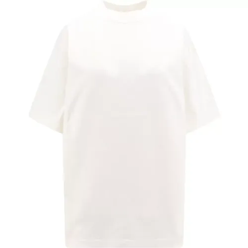Handgezeichnetes Baumwoll-T-Shirt , Damen, Größe: M - Balenciaga - Modalova