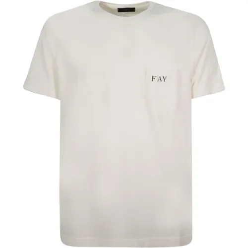 T-Shirts , Herren, Größe: S - Fay - Modalova