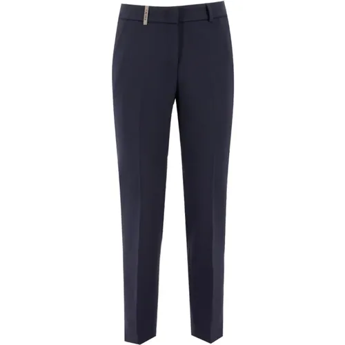 Women`s Clothing Trousers Blu Erebo Aw23 , female, Sizes: XS - PESERICO - Modalova