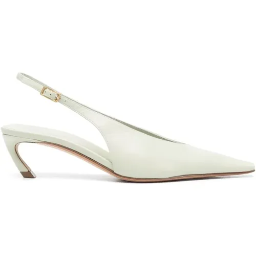 Grüne spitze Slingback-Pumps , Damen, Größe: 37 EU - Lanvin - Modalova