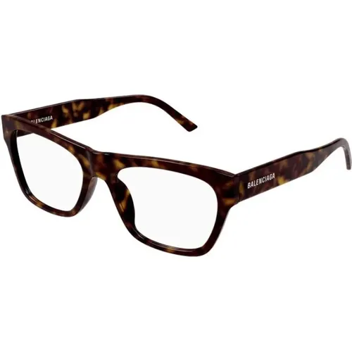 Classic Havana Frame Glasses , unisex, Sizes: 54 MM - Balenciaga - Modalova