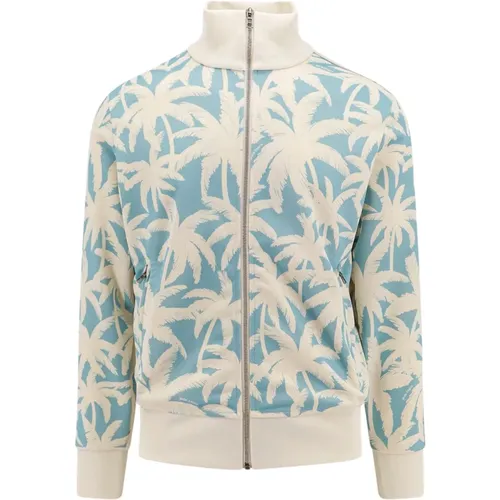 Palms Print Sweatshirt , male, Sizes: M - Palm Angels - Modalova