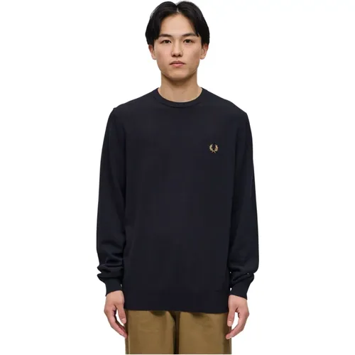 Classic Crewneck Sweater with Logo , male, Sizes: 2XL, S - Fred Perry - Modalova