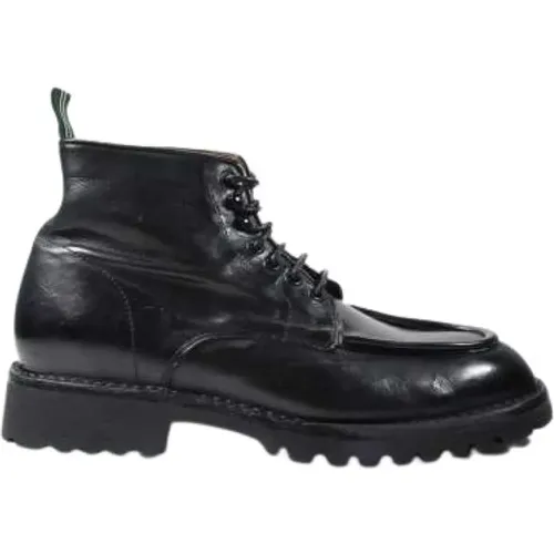 Italian Leather Ankle Boots , male, Sizes: 7 UK, 10 UK, 8 UK, 9 UK - Green George - Modalova