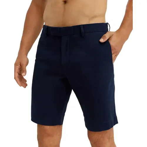 Marineblaue Chino-Shorts , Herren, Größe: W32 - Ralph Lauren - Modalova