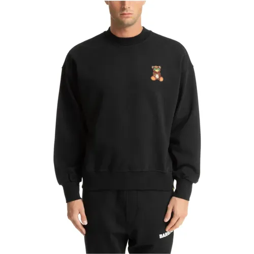 Einfacher Logo Teddy Sweatshirt , Herren, Größe: L - BARROW - Modalova